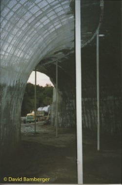 Inner view of artificial bat cave